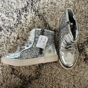 Paris Blues Girls Sparkle Sequins Sneakers Sz 2